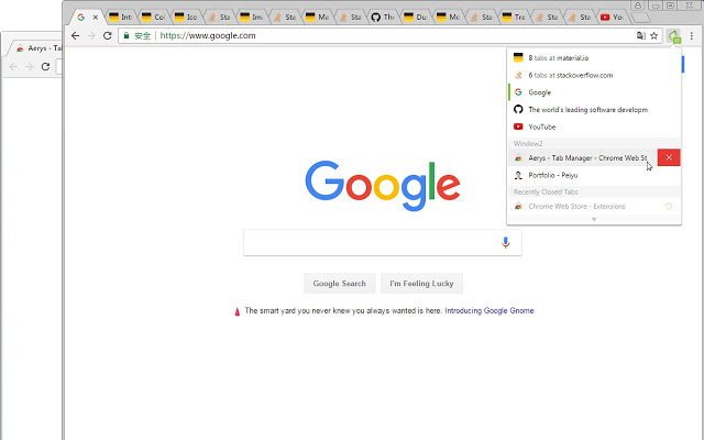 Aerys - 窗口标签管理器 v1.6.9 Chrome插件图片