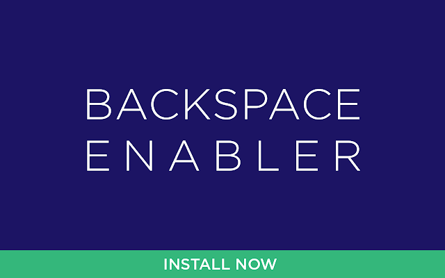 Backspace Enabler for Google Chrome v2.6.0.3插件图片