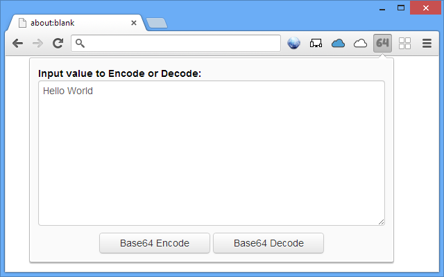Base64 Encode and Decode v1.0.2.0 Chrome插件图片