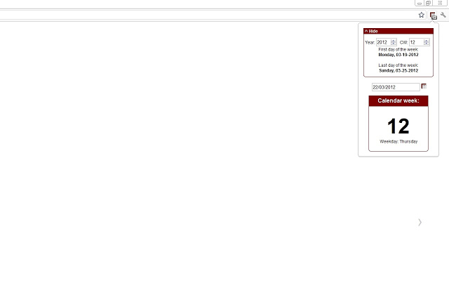 CalendarWeek v1.2 Chrome插件图片