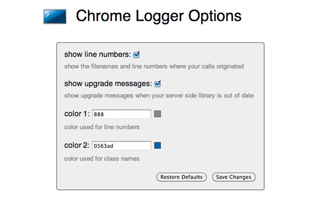 Chrome Logger v4.1.2插件图片