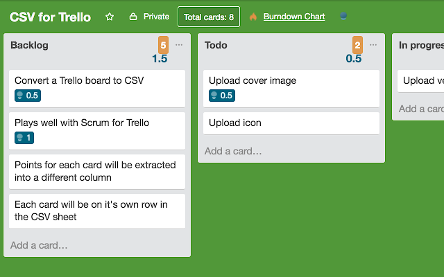 CSV Export for Trello v0.11.0插件图片