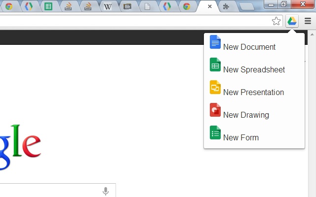 Google Docs Quick Create v0.1.6插件图片