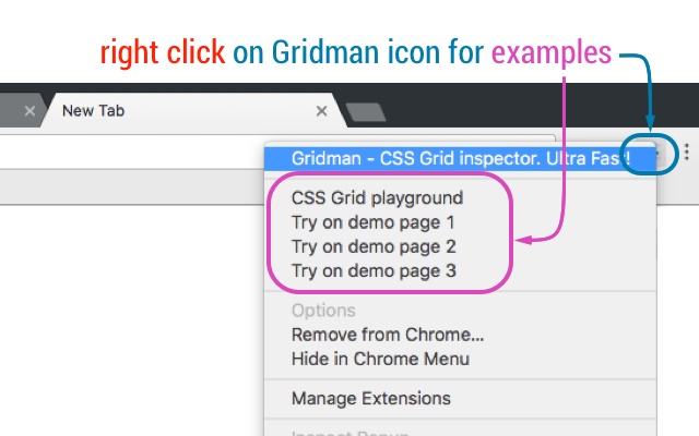 Gridman - CSS Grid inspector. Ultra Fast!插件图片