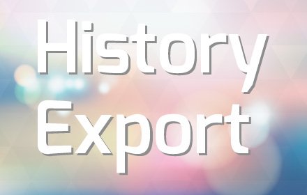 History export v0.2