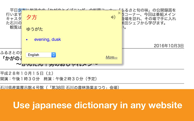 Japanese Dictionary Mazii v1.5.8 Chrome插件图片