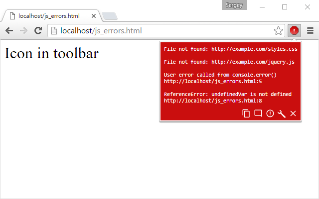 JavaScript Errors Notifier v3.1.4插件图片