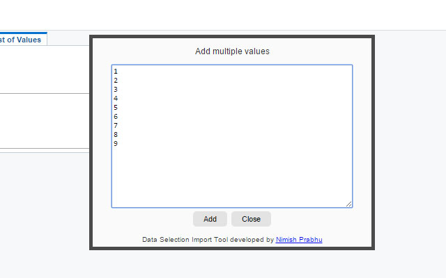 JDE Data Selection Import Tool v1.1 Chrome插件图片