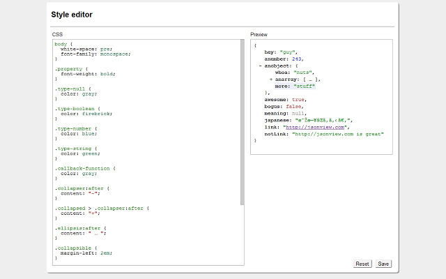 JSONView v0.0.32.3 Chrome插件图片