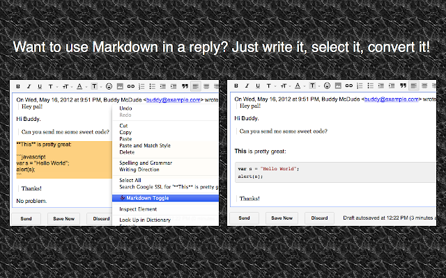 Markdown Here v2.12.0插件图片