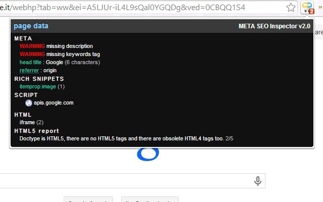 META SEO inspector v2.1.0 Chrome插件图片