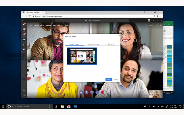 Microsoft Teams 屏幕共享 Chrome插件图片