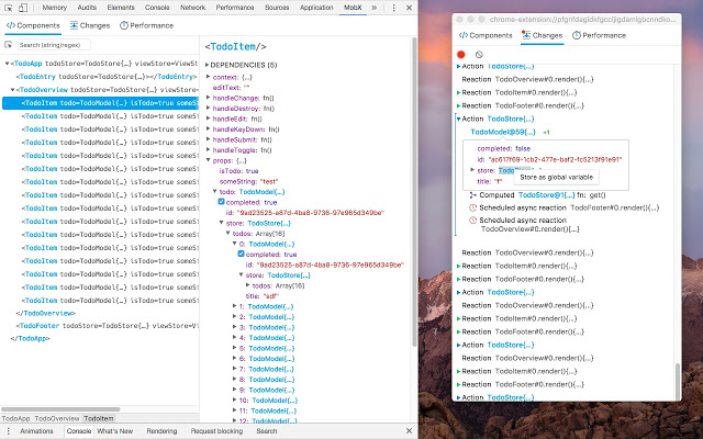 MobX Developer Tools v0.9.20 Chrome插件图片