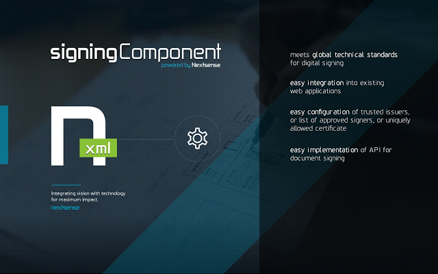 Nextsense XML Signing Component v1.0.1.3插件图片