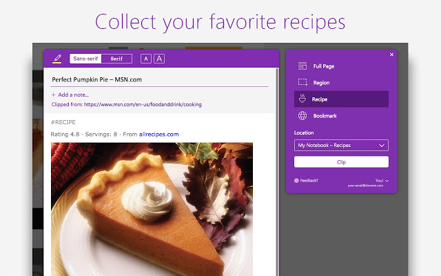 OneNote Web Clipper v3.8.0插件图片