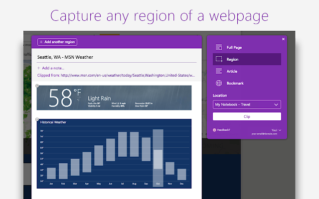 OneNote Web Clipper v3.8.0 Chrome插件图片