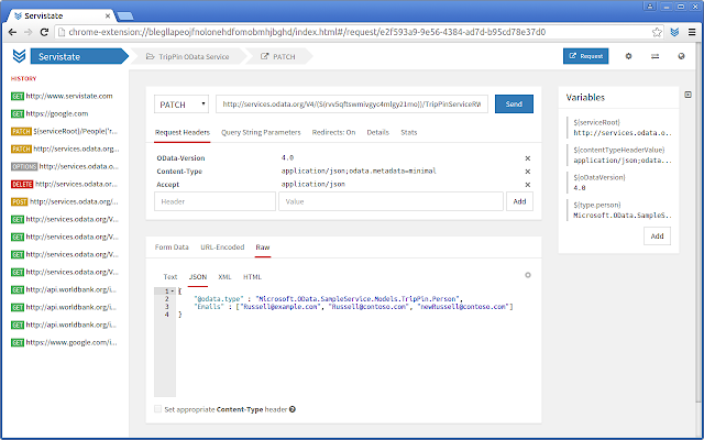 Servistate HTTP Editor & REST API Client v1.6.1 Chrome插件图片