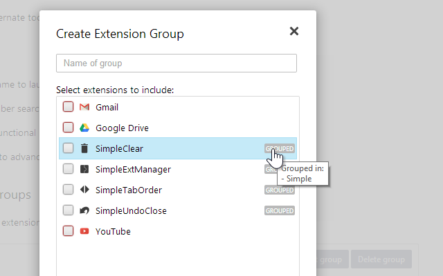 SimpleExtManager v1.4.8 Chrome插件图片