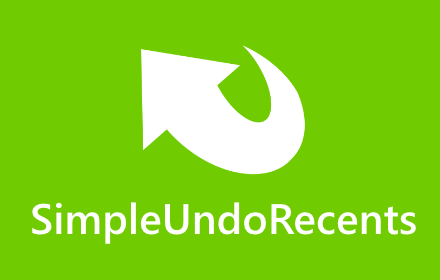 SimpleUndoRecents v1.0.2 Chrome插件LOGO图片