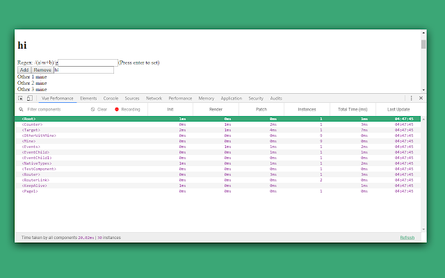 Vue Performance Devtool插件图片