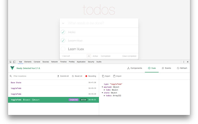 Vue.js devtools v4.1.5_beta Chrome插件图片