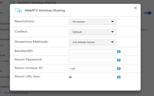 WebRTC Desktop Sharing v5.9插件图片