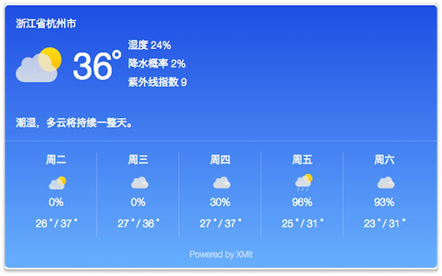 社会天气 Chrome插件图片